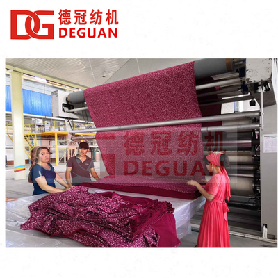 Finished Knitting / Weaving Fabric Deguan Textile Machinery Width Open Compactor